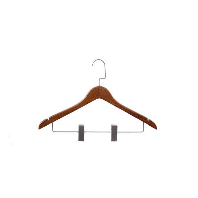 China Unique Product Sales Antique Wooden Bar A Grade Lotus Wooden Hangers Wooden Retail Uses Shirts, T-Shirts for sale