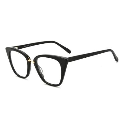 China New Fashionable Model Popular Cat Glasses Frames Optical Frame Design Acetate Eyewear for sale