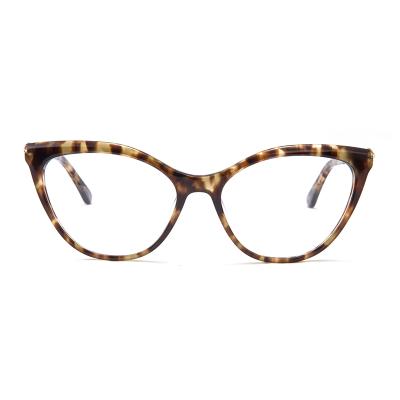 China Fashionable Italian Cat Eye Retro Optical Acetate Women Glasses Frames Vintage Optical Frame Details for sale