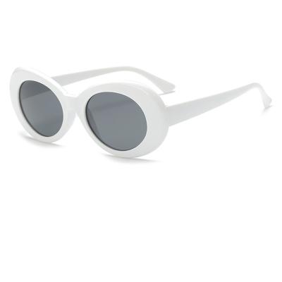 China White frame Gray Lens Blackout Acetate Sunglasses special fashion 2021 fashion sunglasses for woman for sale