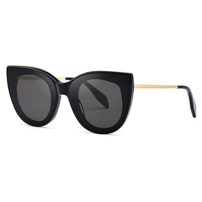 China Trendy Fashion Sunglasses Cat Eye Acetate Polarized Sunglasses for sale