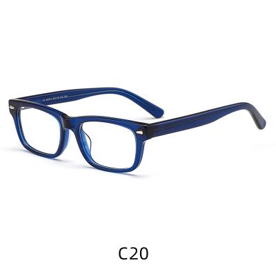 China 2021 Latest Fashion Hot Selling Men's Square Acetate Optical Frames Eyeglasses Glasses for sale