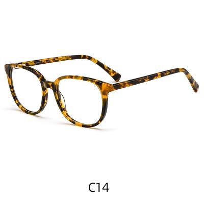 China Fashion Optical Frames Manufacturers Computer Optical Blue Light Acetate Anti Protect Eye Glasses Sight for sale