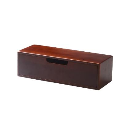 China Wholesale Wooden Recyclable Organizer Bamboo Drawer Gift Box Wine Glass Gift Box for sale