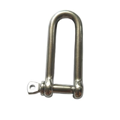 China Tye Stainless Steel 304 316 A2 A4 Rigging Shackle Heavy Industry Long D Shackle for sale