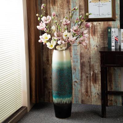 China Modern Bedroom Vase Indoors Living Ceramic Simple Modern European Style Large Floor Vases for sale