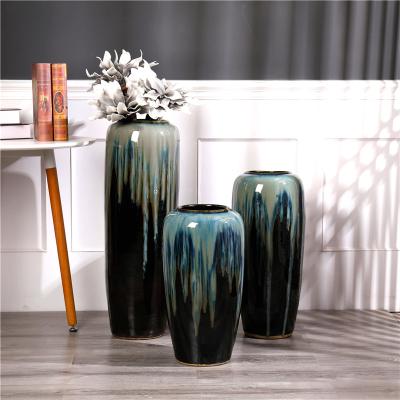 China Europe Entrance Lux Creative Decoration Flower Pots Floor Ceramic Indoor Vases Large for sale