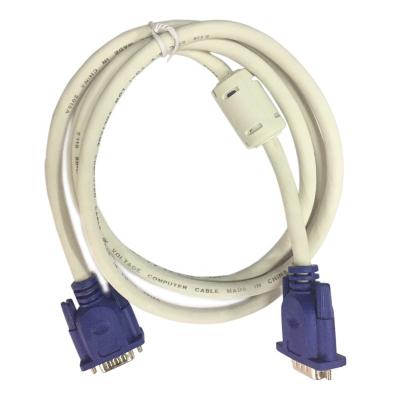 China COMPUTER 10m VGA Cable White 3+4 HD15P Male To Male Computer Cable for sale