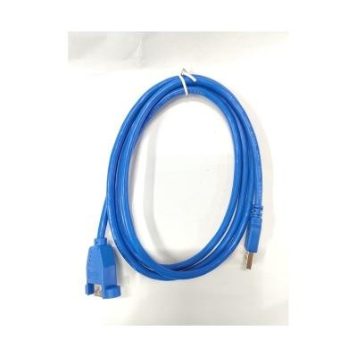 China USB3.0 COMPUTER Male To Female Panel Mount USB Extension Cable With Security Screwdriver for sale