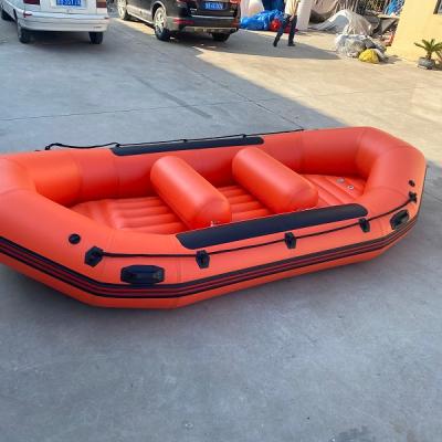 China Fishing Inflatable Boat 2 3 4 Person Fishing Boats Boating Canoe Kayak Raft Boats for sale