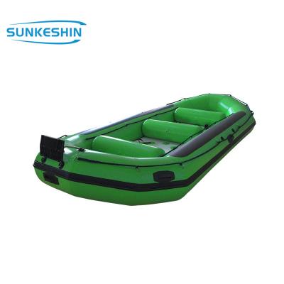 China Factory Wholesale 14persons Professional Inflatable Rowing River Carrier Drift Boats Fishing On Hot Sale for sale