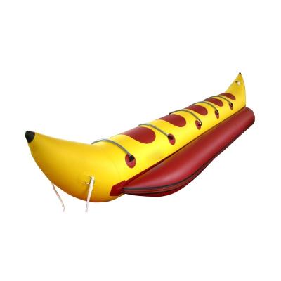 China PVC Outdoor Good Prices Adult Inflatable Water Boat Floating Banana Boat For Sale for sale