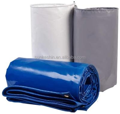 China Water Resistant Rectangle PVC Tarpaulin Fish Farming Tank 5000 Liter Water Storage Tank Liner for sale