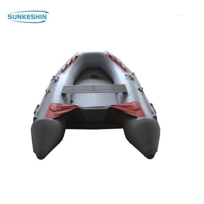 China 2.5m 2m 3m 4m Dinghy 4person Fishing Boat Wholesale Inflatable PVC Hypalon Air Deck Rubber Floor Fishing with Motor for Sea for sale