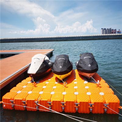 China Jet Ski Marine Plastic Floating Jet Ski Floating Pontoon For 15ft Jet Ski, Jet Ski Drive-On Floating Dock for sale