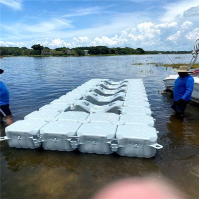 China Plastic Floating Pontoon Jet Ski Dock Floating Bridge Jetty Pontoon Dock Floating Dock Warranty 5 Years for sale