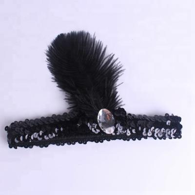 China 2018 Cute Women Feather Halloween Party Feather Headpin Samba Feather Headdress Carnival Headdress for sale