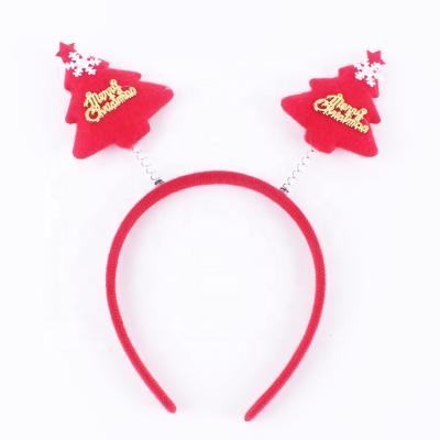 China Cute Festival Christmas Tree Hairhoop Headband Props For Kids Christmas Party Supplies Headwear for sale