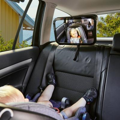 China Baby Car Mirror Safety Rear Facing Shatterproof Baby Car Seat Mirror with 29*19cm Newborn Safety Adjustable Mount Crystal Clear View for sale