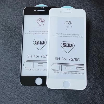 China Full Cover 5D Shockproof Tempered Glass for iphone 11 11pro 11pro max screen protector film for iphone 6 xsmax plus 7 8 xs X xr for sale