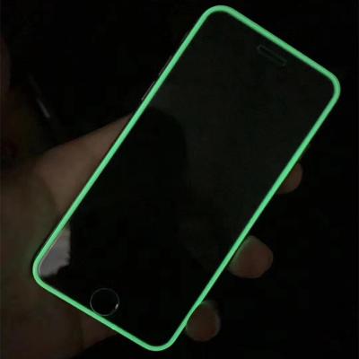 China Luminous Shockproof Screen Protectors For iPhone 13 12 Pro 12 XR X XS Max Glowing Tempered Glass For iPhone 6S 7 8 Plus for sale