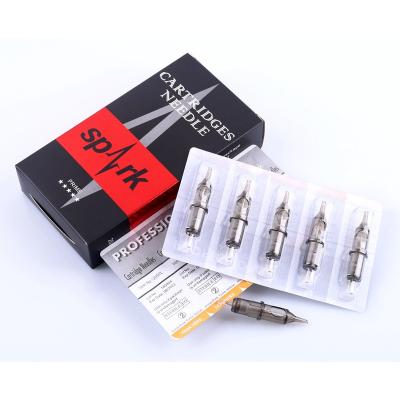 China Permanent 0.3mm Diameter Spark New Arrive Disposable Membrane Black Tattoo Cartridge Needles for sale