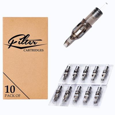 China Permanent 10pcs/box EZ Filter Tattoo Cartridge Needles For Lining&Shading Rotary Pen Tattoo Machine Makeup Tattoo Needle Cartridge for sale