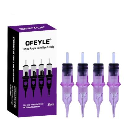 China Permanent The New Listing Wholesale  OFEYLE Purple Disposable Tattoo Permanent Makeup Pmu Cartridge Needle for sale