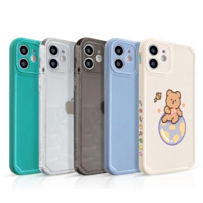 China Shockproof For iPhone 13 Phone Case Crystal Clear Transparent Soft TPU Back Cover For iPhone 12 11 PRO XR XS 7 8 Max Cell Phone Shell for sale