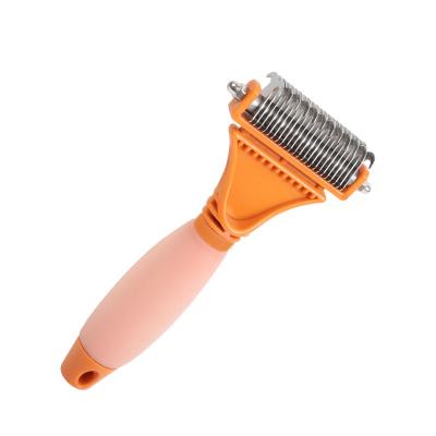 China New Viable Factory Design Pet Grooming Dog and Cat Hair Remover Grooming Deshedding Blade Brush Comb for sale