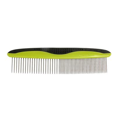 China Viable Factory Long and Short Hair Dog Cat Grooming Comb Wide and Narrow Stainless Steel Brush and for sale