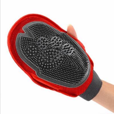 China Sustainable Wholesale Deshedding Tool Dog Bathing Grooming Brush Glove for sale