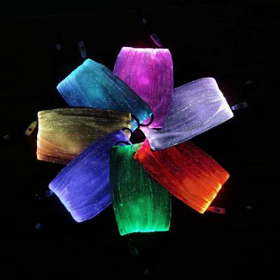 China Hanging type Halloween rechargeable luminous fashion unisex led washable fiber optic ear protective face masks for sale