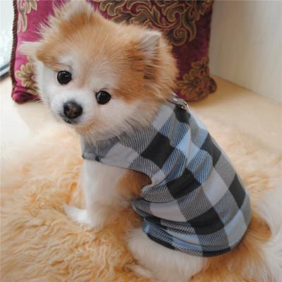 China 4 Piece Boy Plaid Sweater Boy Dog Warm Clotec Fleece Vest Sustainable Dog Sweater Pet Clothes for sale