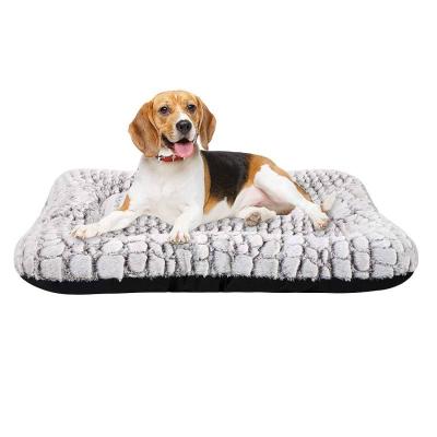 China Factory direct sales viable plush washable dog bed for crate dog beds for sale