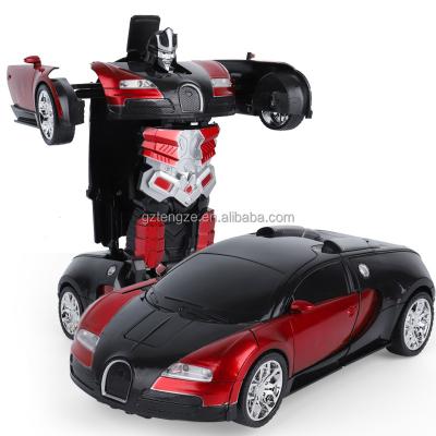 China ABS Bugatti Vehicle Remote Control Variable Model With One Button Transform 360 Turning Drifting 1 18 Scale Remote Car for sale