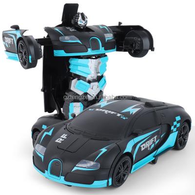 China ABS Remote Control Car Transform Robot 1 8 RC Car Robot Model For Kids Robot Deformation Car Model Toy Gift For Children for sale