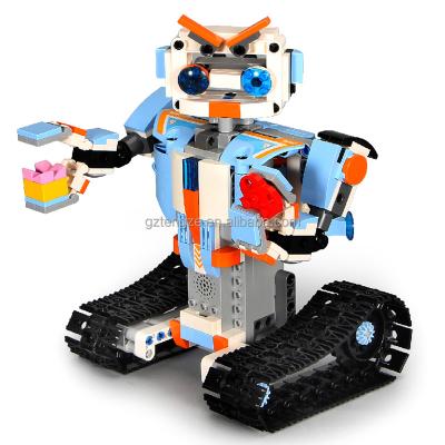 China Baby ABS 351 Pcs Robot Building Block Friends Flower Plexiglass Sound Tank Clay Electronic Roman Portable Toy Large Square Weapons for sale