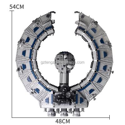 China Customized ABS 3689 Plastic Magnetic Basket Scene Building Block ABS 3689 Starship Trackball Toys Boat Model Building Customized for sale