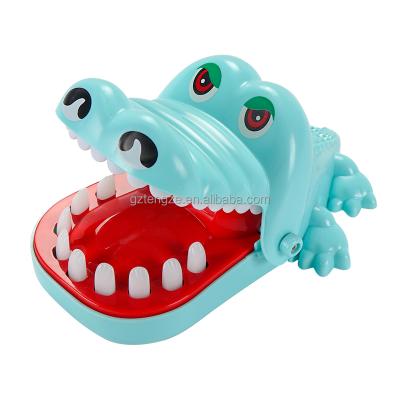 China ABS Game Desktop Teeth Squeeze Shark Crocodile Animal Board Baby Dog Bite Tricky Hand Bite Toys for sale