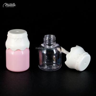 China Beautiful Series Milk Powder Cosmetic Case Shaped White And Pink 12ml Lip Gloss Custom Tube With Brush for sale