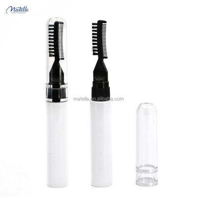 China Cosmetic Recyclable Double Headed Plastic Empty Mascara Tube Mascara 10ml White Wand Mini Tube Comb for sale