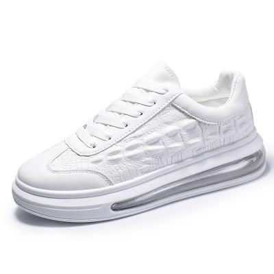 China Round injecitonWholesale OEM & ODM zapatos-de-hombr Pu Leather Casual White Running Sport Fitness Walking Style Shoes Sneakers For Men for sale