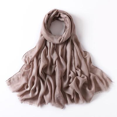 China Women Headband Head Scarf Soft Elegant Luxury Female Large Color Woman Traditional Custom Scarves For India Women for sale