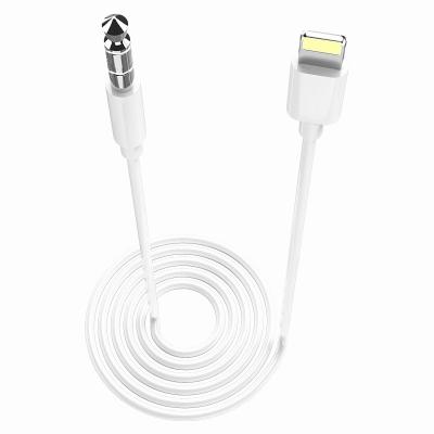 China Mobile phone white version new 1M aux. Cord for the aux cable. iPhone 3.5mm Adapter Compatible with iPhone 11/7/X/8 Plus/XS Max/XR to Car Stereo/Sp for sale