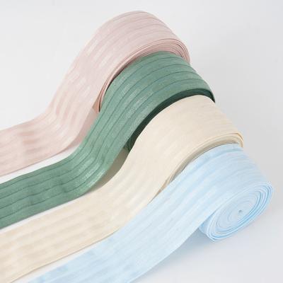 China Durable Breathable Mesh Sustainable Elastic Band Waistband Soft Reusable Smooth Stretch Belt 5.0cm For Clothing for sale