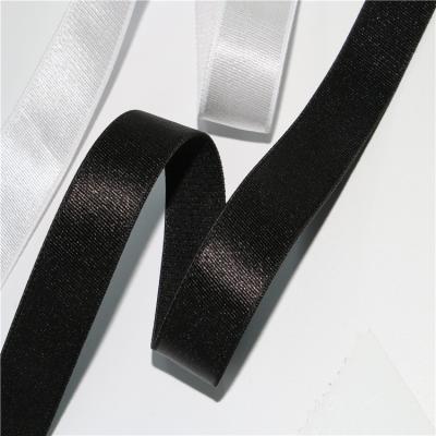 China Smooth Black And White Elastic Bra Straps Underwear Light Strap Velvet Bra Straps for sale