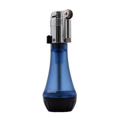 China Inflatable Gas Lighter Refill Aomai Lighter Multiple Colors Adjustable Valve Blue Flame Lighter for sale