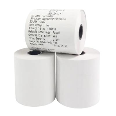 China 57mm x 40 Size Supermarket Bank Hotel Shopping Airport Desk Cash Register Thermal Paper Rolls 57x40mm Customized Customized Position for sale