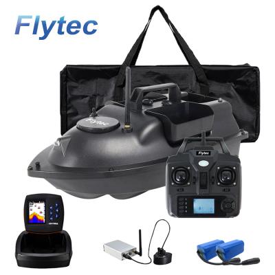 China Bait Boat With Flytec 500M Saltwater GPS RC Gps Fish Finder And Bait Boat With 300M Fish Finder And GPS 8 Hours Bigger Battery GPS Auto Return Boat for sale